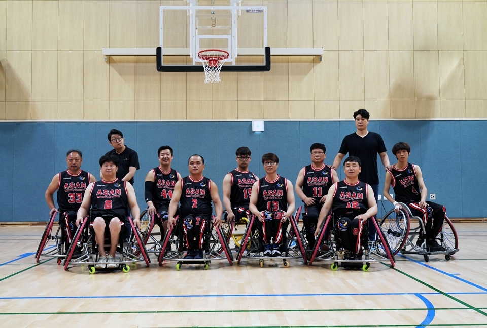 아산시장애인복지관 소속 아산휠스파워농구단 선수들이 제39회 장애인 전국체전에 출전한다. ⓒ소셜포커스