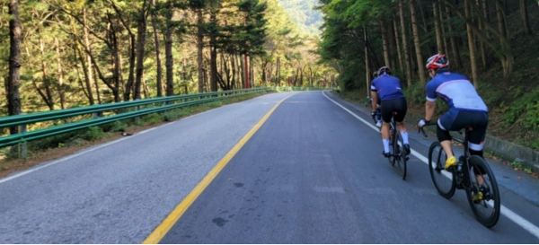 자전거 라이딩을 하는 동호회 라이더(출처 구글이미지)